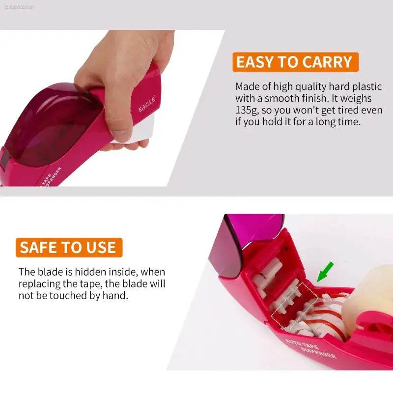 Eagle Automatic Tape Dispenser with 2 Rolls Free Tape - Estalios