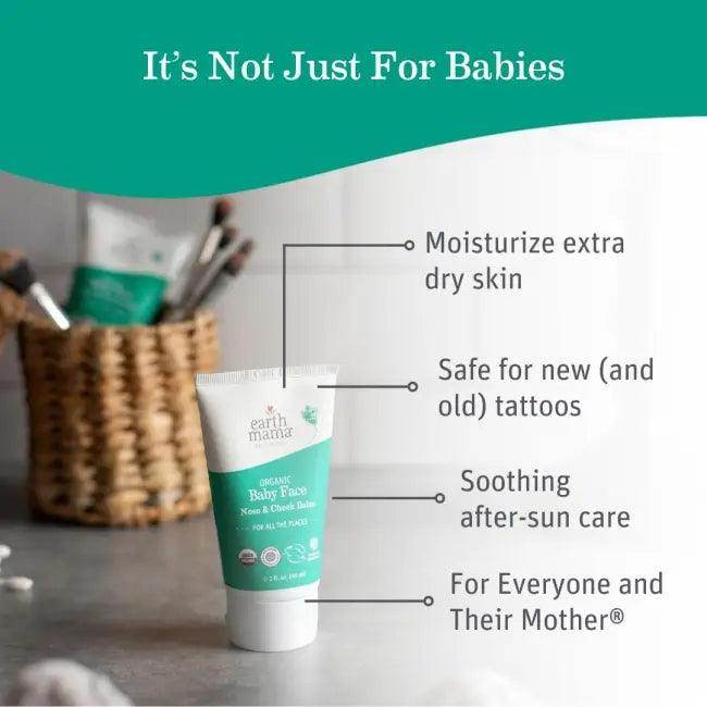 Organic Baby Balm with Calendula – Natural Moisturizer for Dry Skin, Nose & Cheeks – 2 oz - Estalios