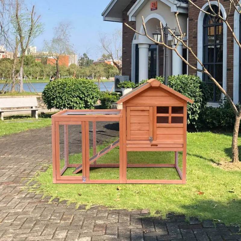 Easily-Assembled Wooden Rabbit House Chicken Coop Kennels - Estalios