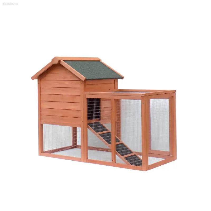 Easily-Assembled Wooden Rabbit House Chicken Coop Kennels - Estalios