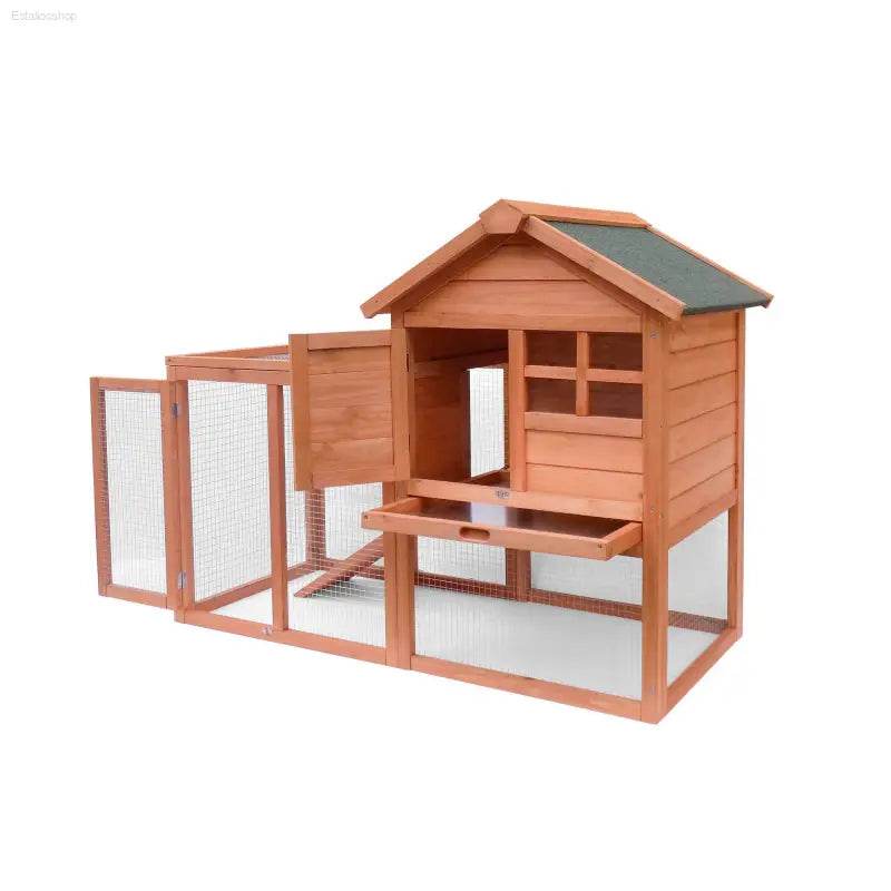 Easily-Assembled Wooden Rabbit House Chicken Coop Kennels - Estalios