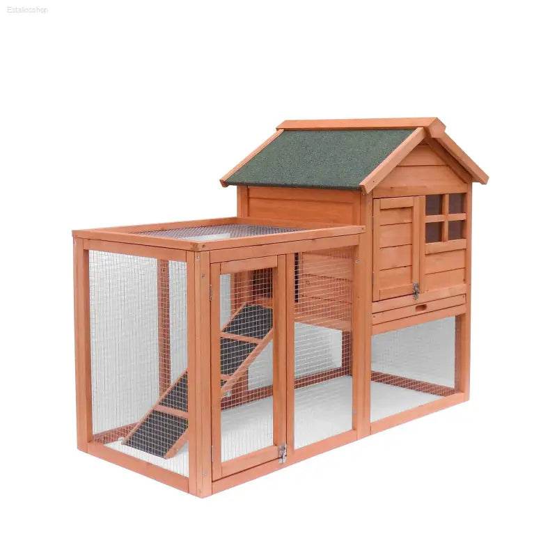 Easily-Assembled Wooden Rabbit House Chicken Coop Kennels - Estalios