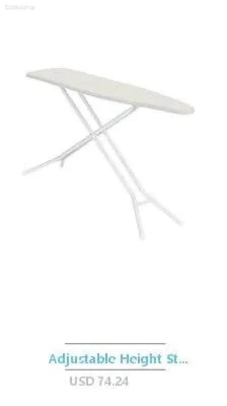 White adjustable ironing board.