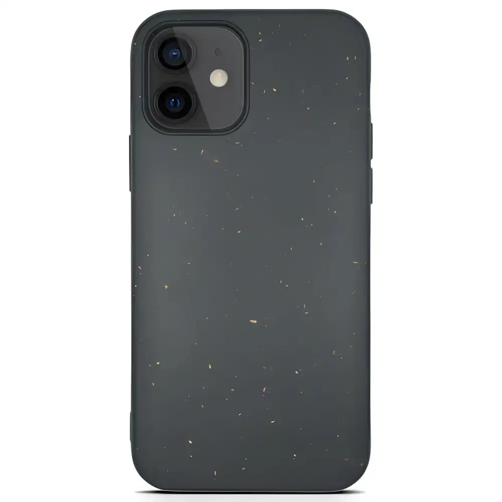 Eco Speckled Dark Case for iPhone XS Max with a stylish gray speckled design