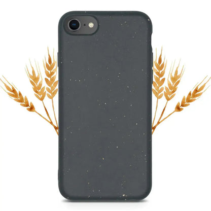 Gray Eco Speckled Dark Case for iPhone XS Max featuring stylish wheat stalks design