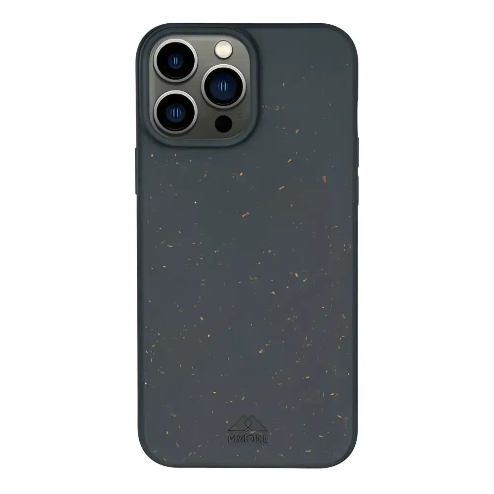 Gray Eco Speckled Dark Case with camera cutout for iPhone XS Max and Pro Max iPhones