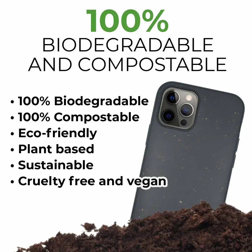 Eco Speckled Dark Case for iPhone XS Max, a cool biodegradable phone case