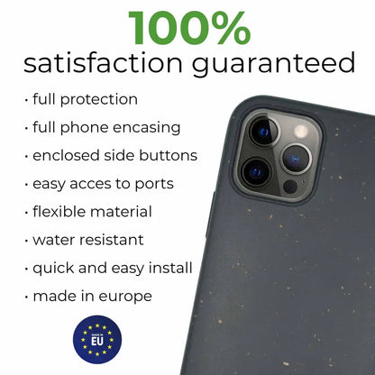 Eco Speckled Dark Case for iPhone XS Max with camera cutout and sleek design