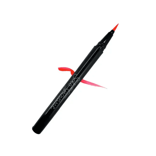 Electric Edge Black Eyeliner with Vibrant Orange Twist - Estalios