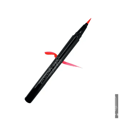 Electric Edge Black Eyeliner with Vibrant Orange Twist - Estalios
