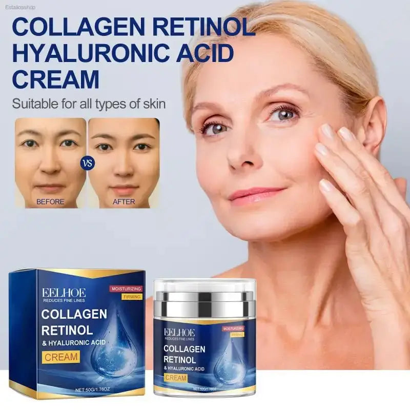 EELHOE Collagen Retinol Hyaluronic Acid Cream for Deep Hydration and Firming Skin Care - EstaliosShop