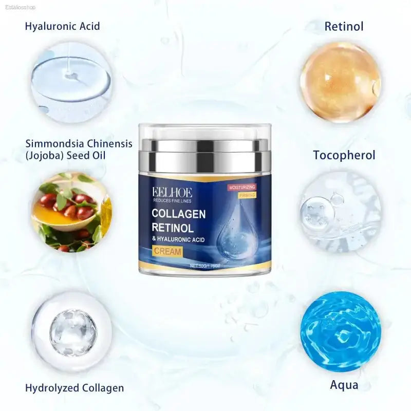EELHOE Collagen Retinol Hyaluronic Acid Cream for Deep Hydration and Firming Skin Care - EstaliosShop