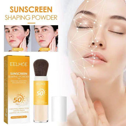 Eelhoe Setting Powder with Brush for All-Day Shine Control - Estalios