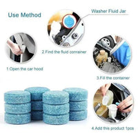 Effervescent Tablet Auto Cleaner for Spotless Windshields - Estalios