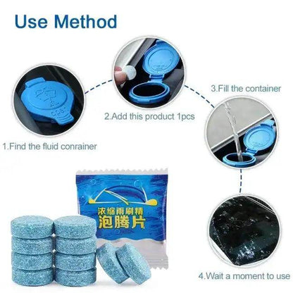 Rev Up Your Drive with Blue Windshield Washer Tablets - Estalios