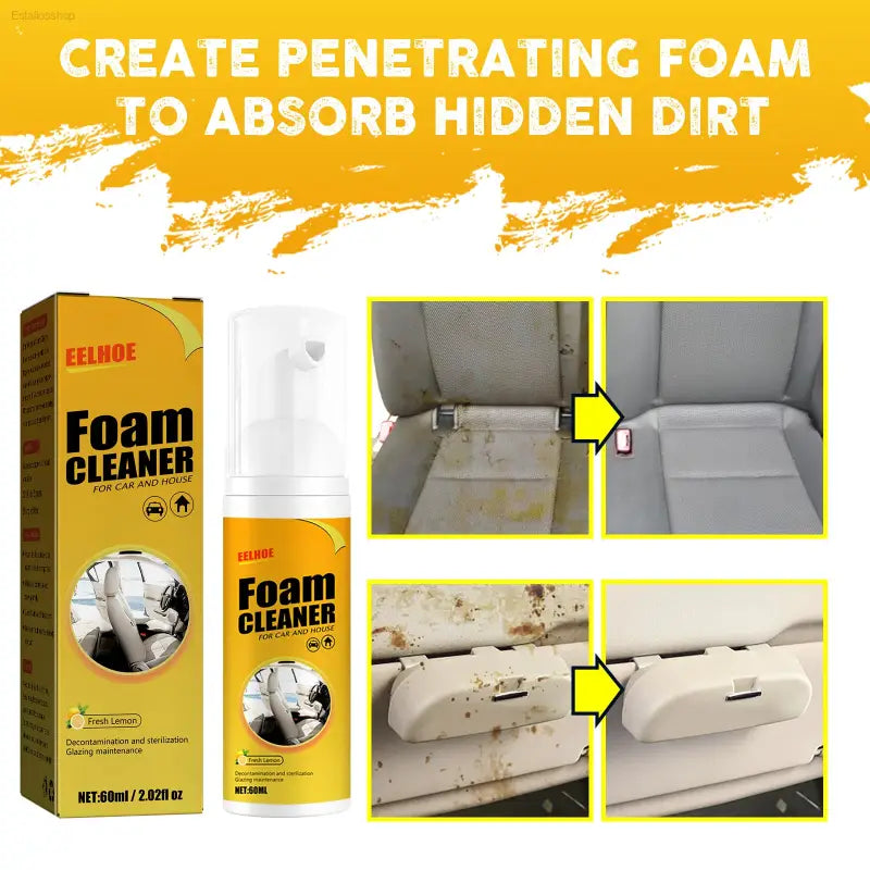 ✨ Effortless Clean – Multi-Functional Foam Cleaner | Perfect for Leather Seats and Interior Care - default title