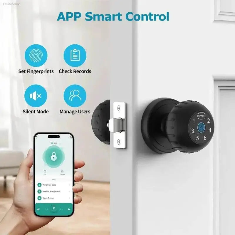 Viladepot Smart Lock Fingerprint Door Lock App Remote Control Passcode Unlock