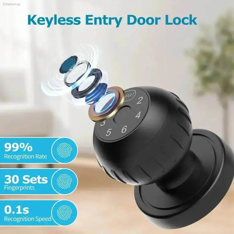 Viladepot Smart Lock Fingerprint Door Lock App Remote Control Passcode Unlock