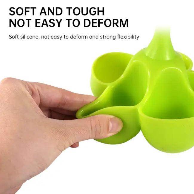 Bright Egg-Shaped Silicone Holders for Perfect Boiled Eggs - Estalios