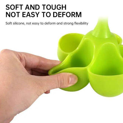 Bright Egg-Shaped Silicone Holders for Perfect Boiled Eggs - Estalios