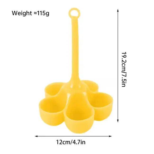 Bright Egg-Shaped Silicone Holders for Perfect Boiled Eggs - Estalios