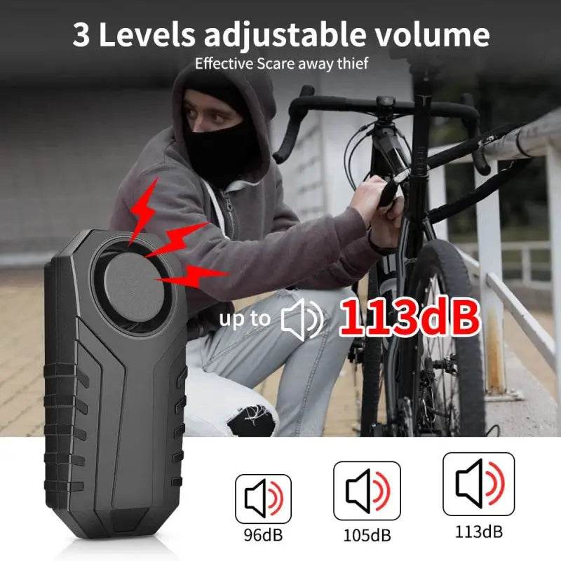 Elecpow Bike Anti Theft Alarm With Remote Rechargeable Waterproof Scooter Motorcycle Bicycle Security Protection Alarm System - Estalios