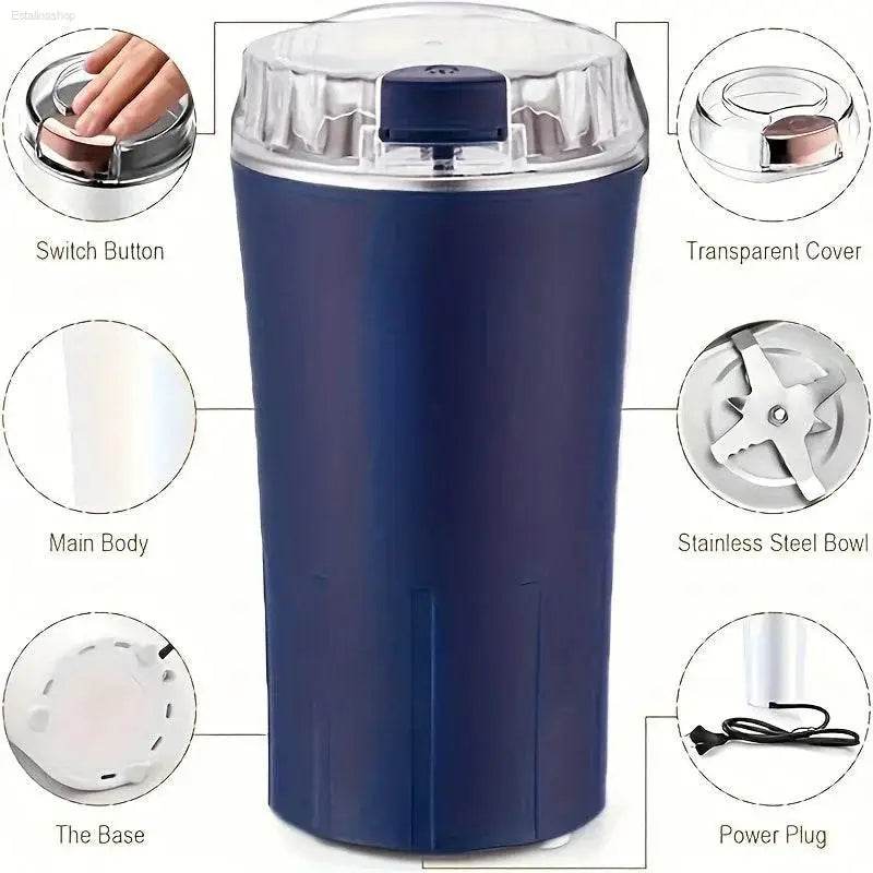 Electric Coffee Bean Grinder with One-Press Control Blender - Estalios