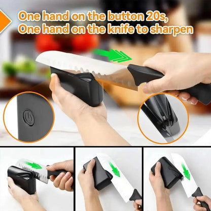 Electric Knife Sharpener for Home, Quick Sharpening & Polishing - Estalios