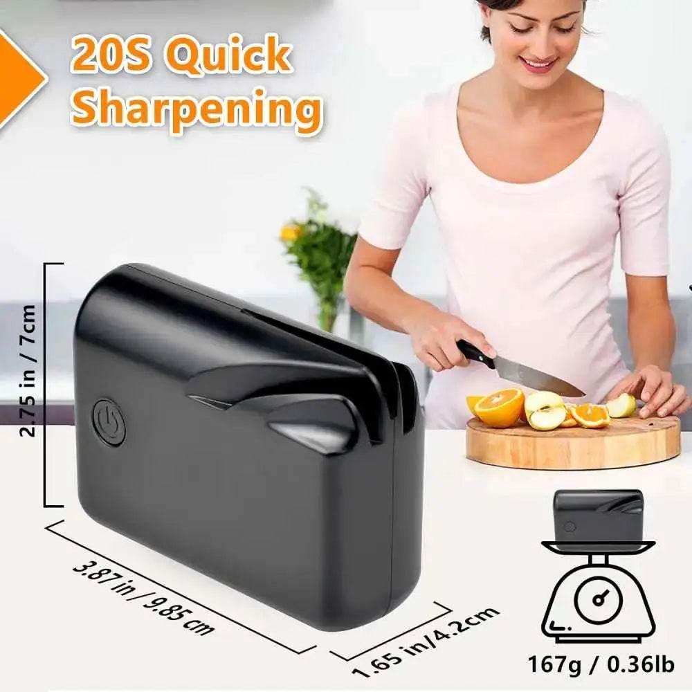 Electric Knife Sharpener for Home, Quick Sharpening & Polishing - Estalios
