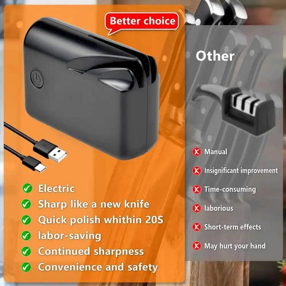 Electric Knife Sharpener for Home, Quick Sharpening & Polishing - Estalios