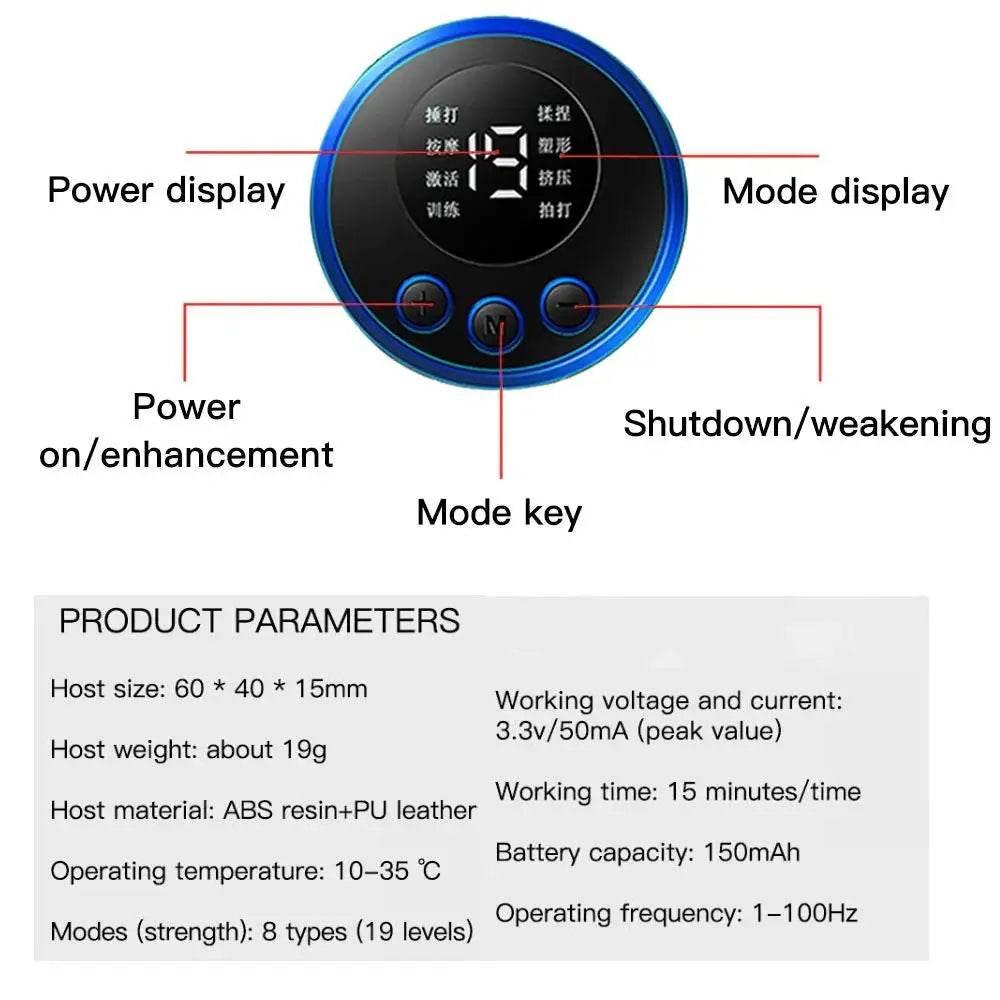 Electric Muscle Stimulator EMS for Slimming and Strengthening - Estalios