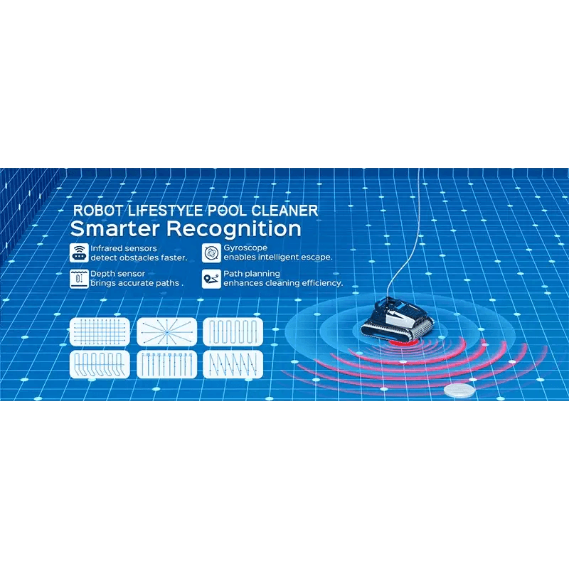 Electric Robot Swimming Pool Cleaner WY450 with 18m Cable - Estalios