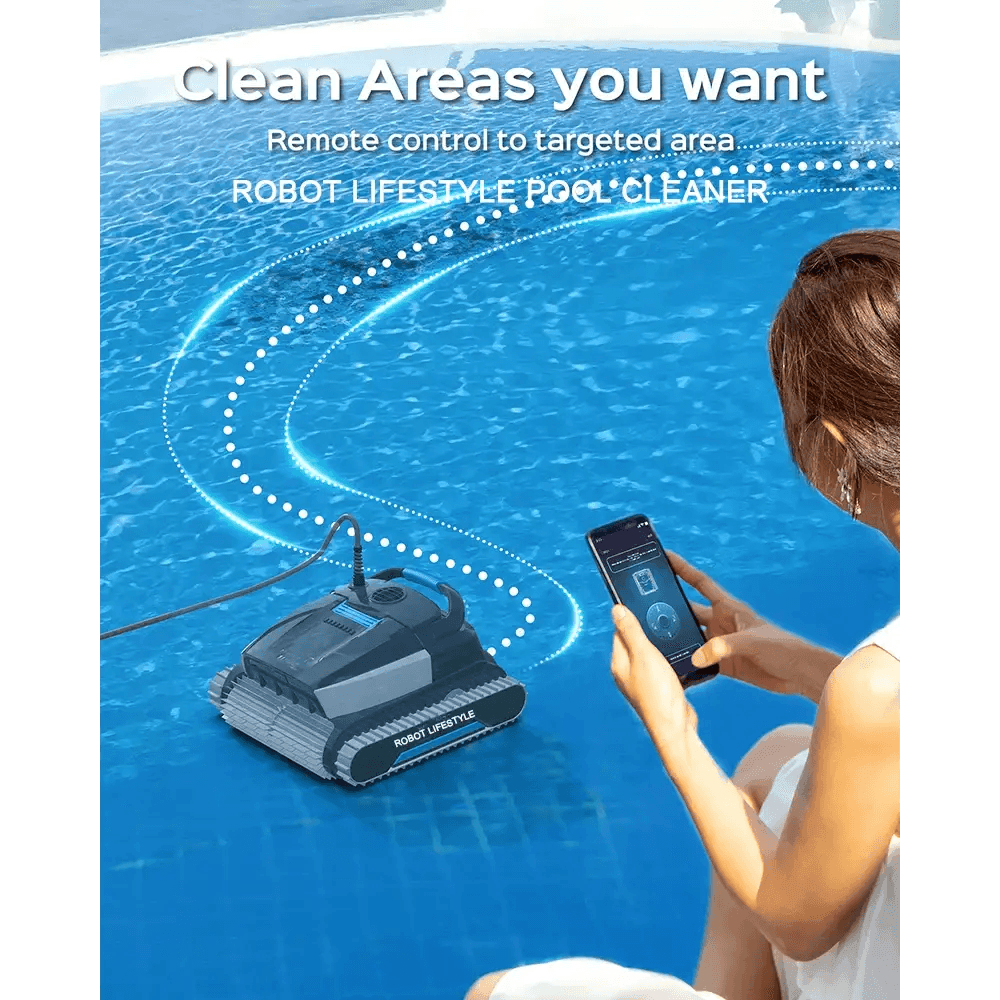 Electric Robot Swimming Pool Cleaner WY450 with 18m Cable - Estalios