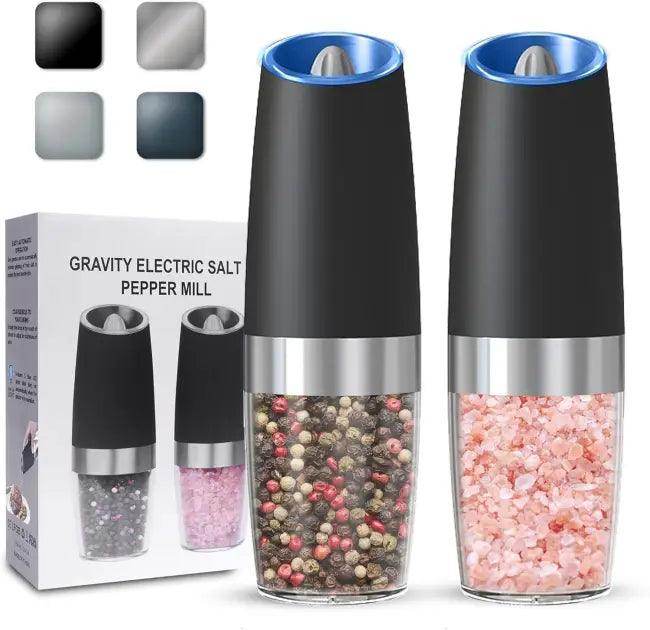 Electric Salt and Pepper Grinder Set for Easy Seasoning - Estalios
