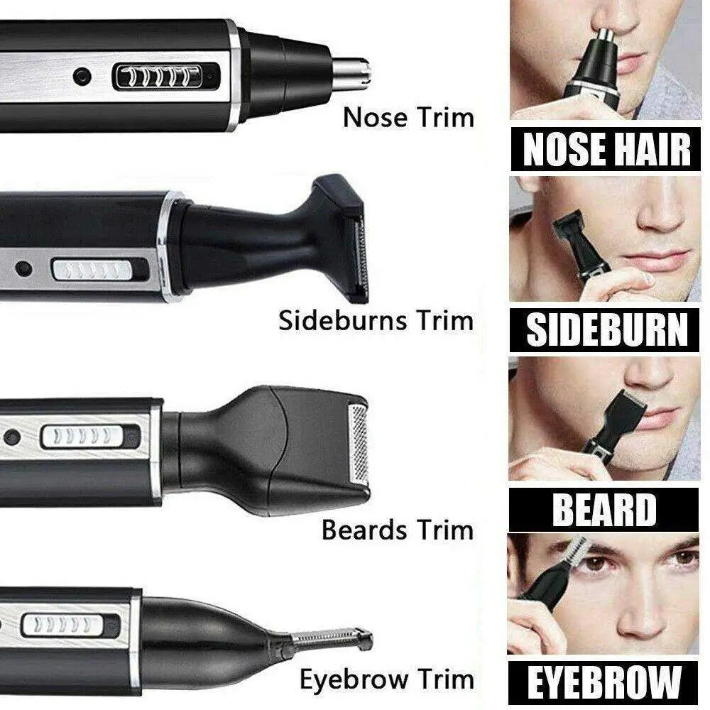 Multi-functional grooming kit with Electric Shaving Nose and Ear Trimmer Safety features