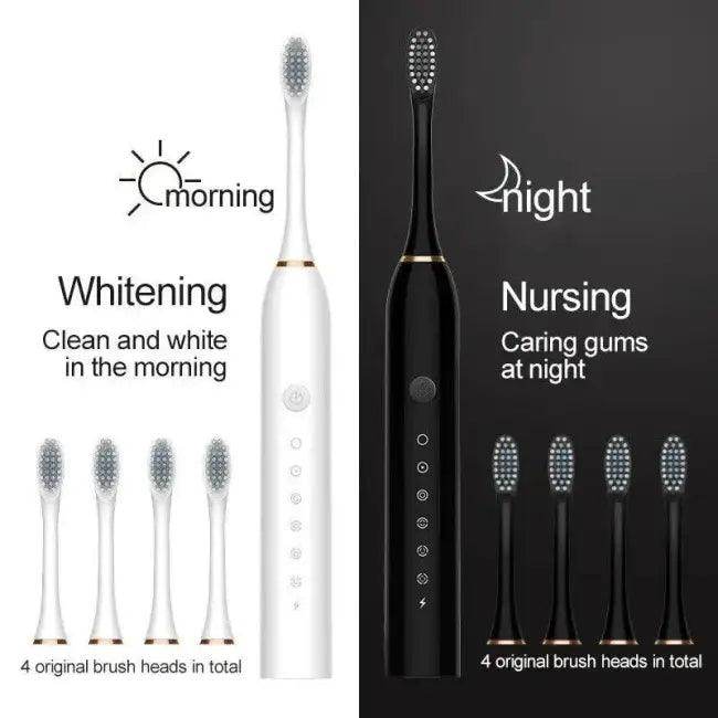 Electric Ultrasonic Toothbrush with Six Speed Options for Optimal Clean - Estalios