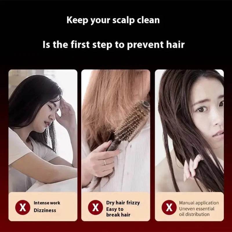 Electric Vibration Massage Comb for Hair Growth and Scalp Care - Estalios