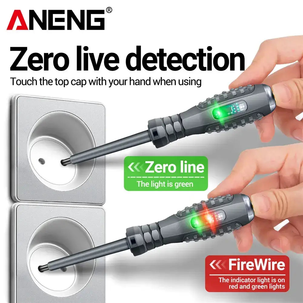 Electrifying Magnetic Screwdriver with Neon Bulb Indicator for safe voltage testing