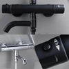 Elegant Black Chrome Thermostatic Shower Faucet Set - Premium Brass Mixer Tap for Hot & Cold Bathtubs - Estalios