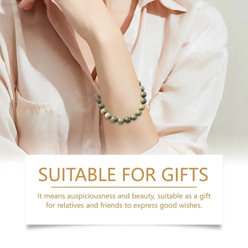 Elegant Green Sandalwood Bracelet with Good Luck Charm for Meditation and Relaxation eprolo  EstaliosShop