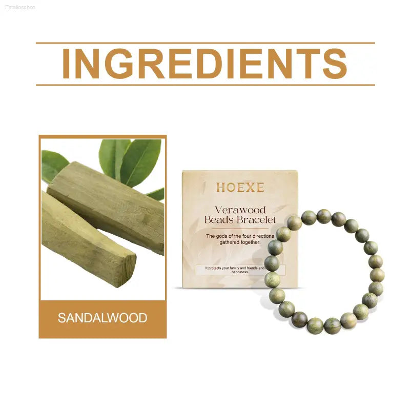 Elegant Green Sandalwood Bracelet with Good Luck Charm for Meditation and Relaxation eprolo  EstaliosShop