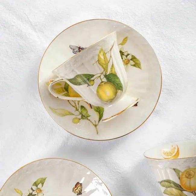 Lemon Bliss Tea Set Elevate Your Tea Time Experience - Estalios