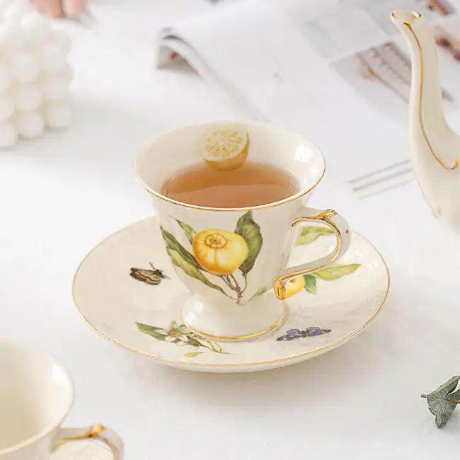 Lemon Bliss Tea Set Elevate Your Tea Time Experience - Estalios