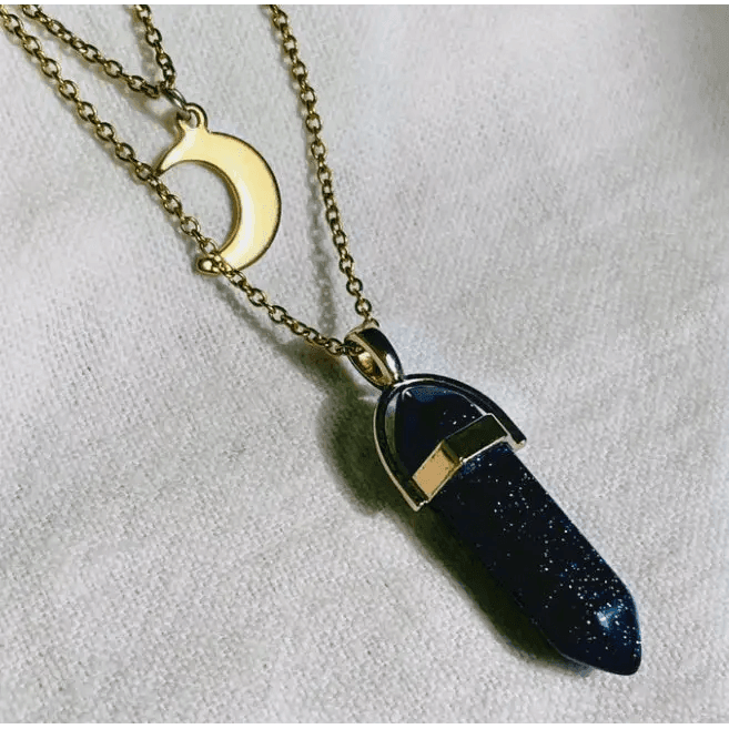 Celestial Dreamscape Layered Necklace - Estalios