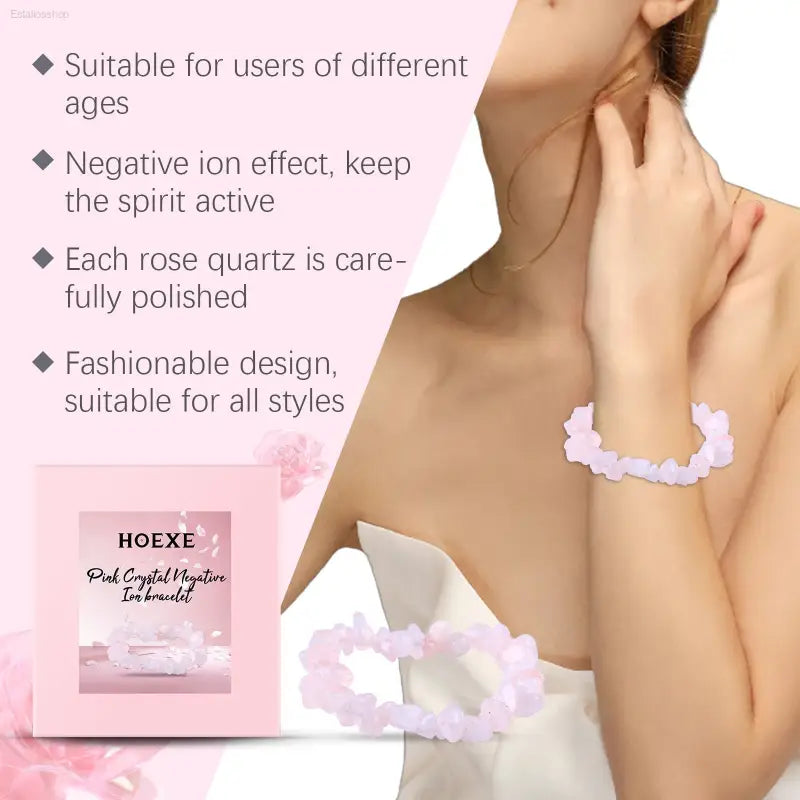 Elegant Powder Crystal Bracelet with Energy Boosting Properties for Fashionable Women eprolo  EstaliosShop