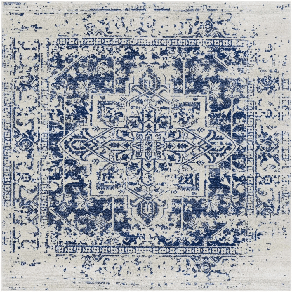 Elegant Rachel Navy Area Rug for Timeless Style - Estalios