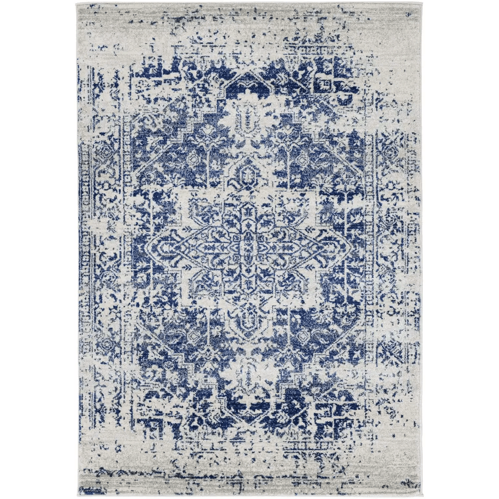 Elegant Rachel Navy Area Rug for Timeless Style - Estalios