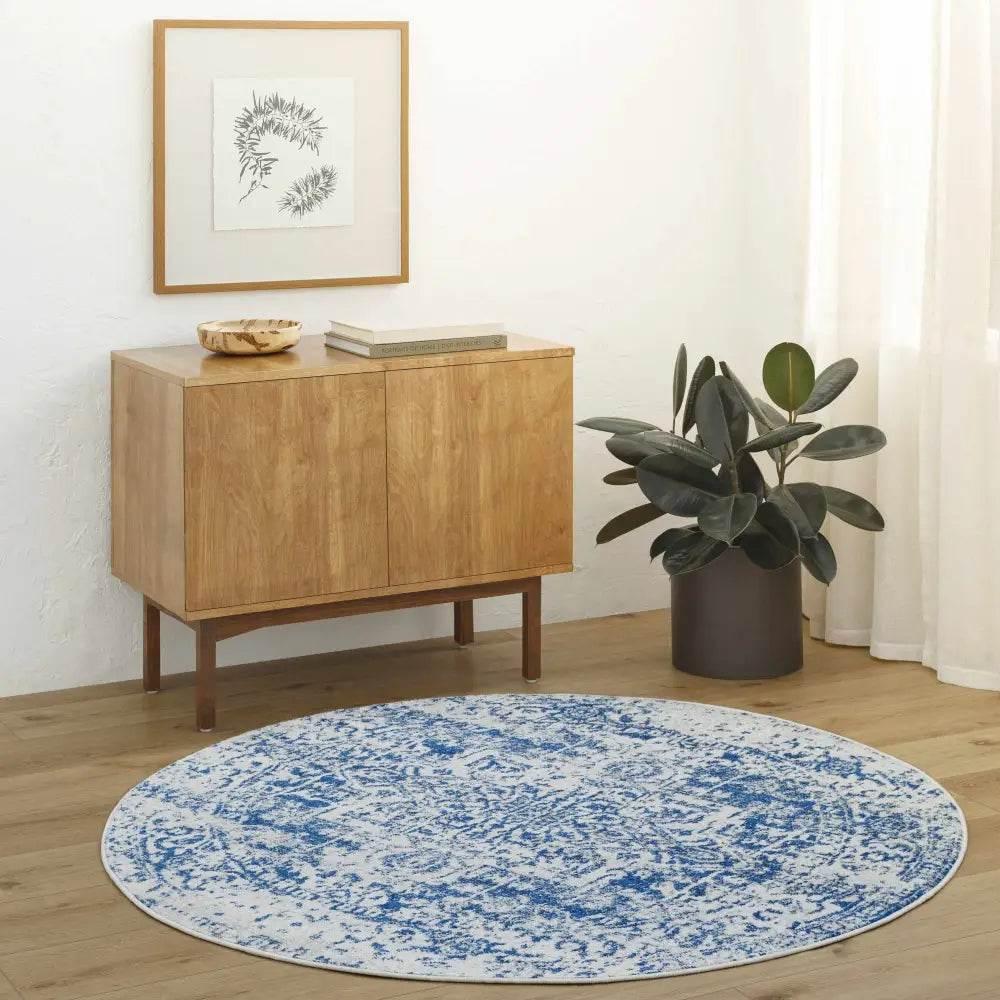 Elegant Rachel Navy Area Rug for Timeless Style - Estalios