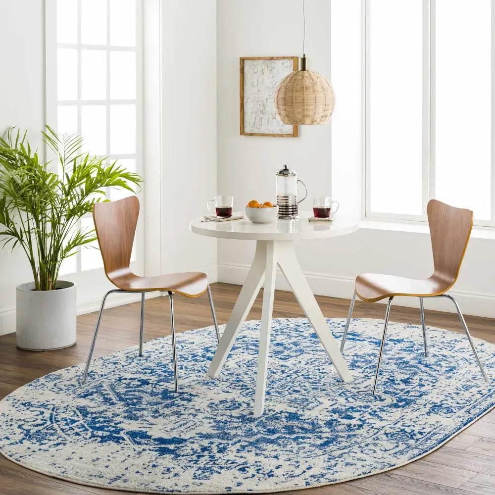 Elegant Rachel Navy Area Rug for Timeless Style - Estalios