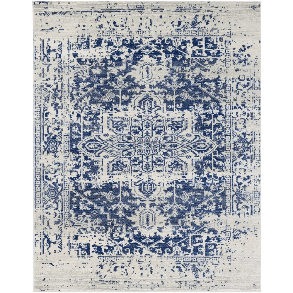 Elegant Rachel Navy Area Rug for Timeless Style - Estalios